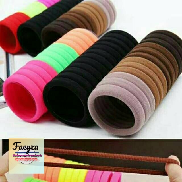 Ikat rambut wol karet isi 48 PCS/Ikat rambut terlaris