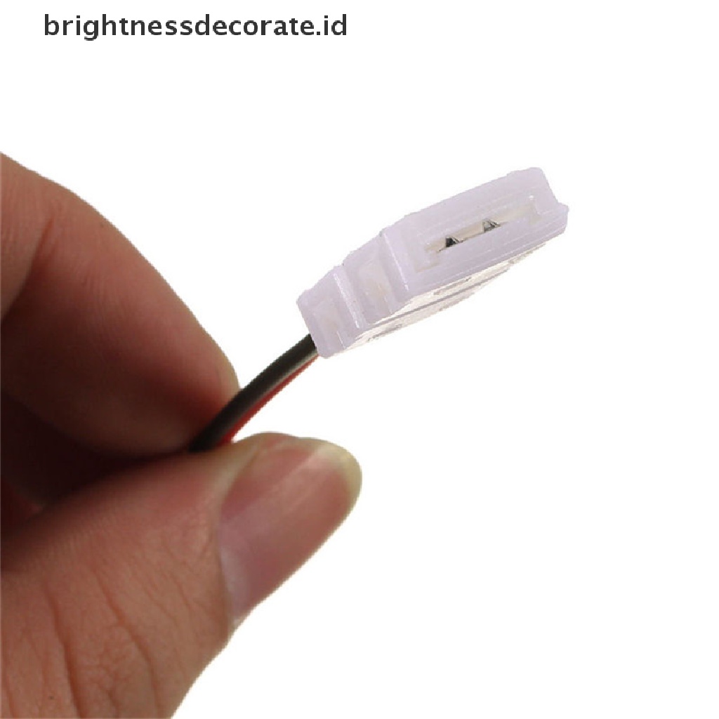 10pcs Kabel PCB 2 Pin LED Strip Konektor 3528 / 5050 Satu Warna