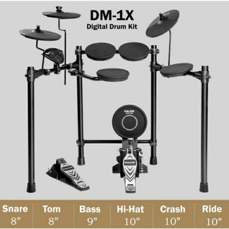 Drum Elektrik NUX DM1-X DM1X DM 1X