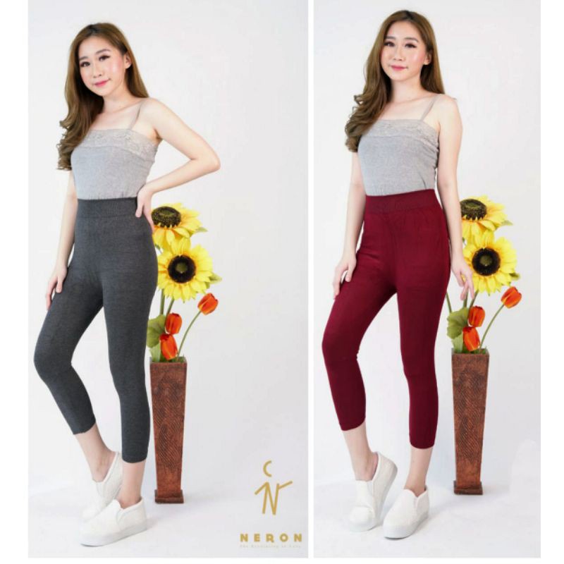 LEGGING HW WANITA IMPORT - LEGGING PENDEK WANITA 7/8 MERK NERON - CELANA PENDEK WANITA PREMIUM