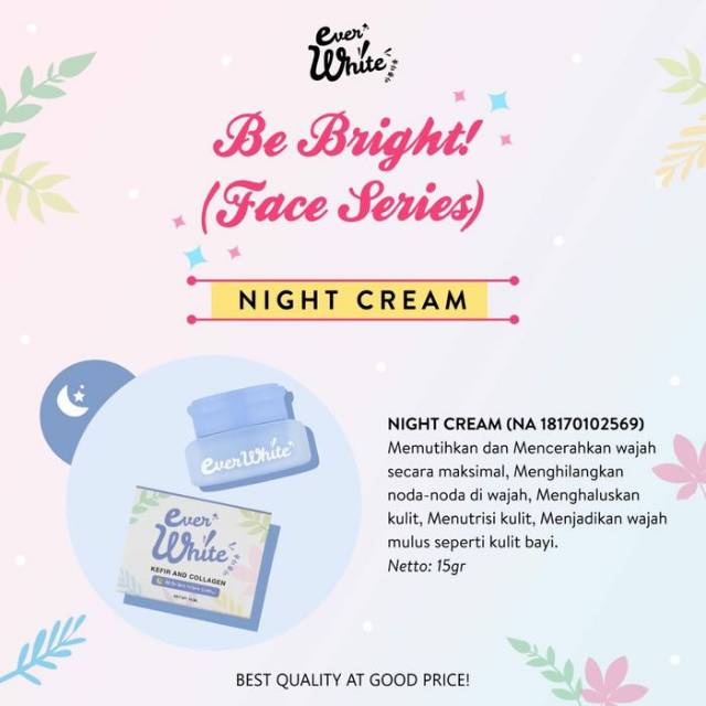 EVERWHITE BE BRIGHT NIGHT CREAM