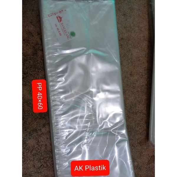 Plastik PP kaca merk bengkuang uk 40×60