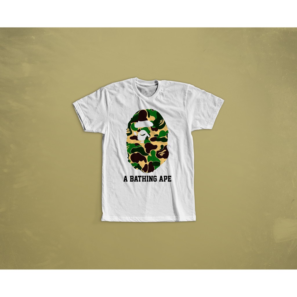 KAOS BAJU TSHIRT COMBED 30S MBAPE A BATHING APE KODE A1