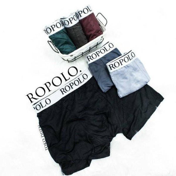 3 Pcs Celana Dalam Segi Empat Ropolo - Boxer Pria Dewasa - Mix Warna