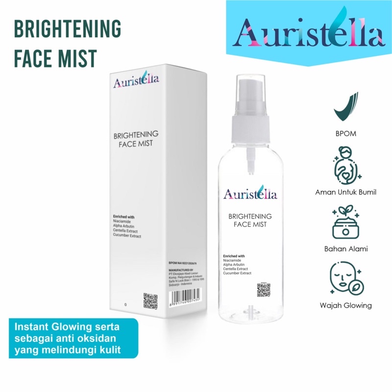 [ PROMO ] BRIGHTENING FACE MIST SKINCARE UNTUK SEMUA JENIS KULIT /PELICIN PEMUTIH WAJAH AURISTELLA  