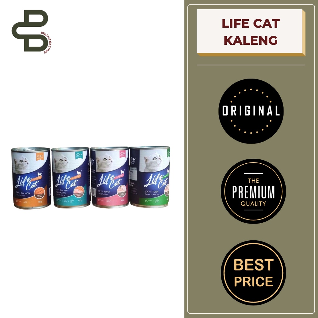 LIFE CAT WET FOOD / MAKANAN BASAH KUCING KALENG 400GR