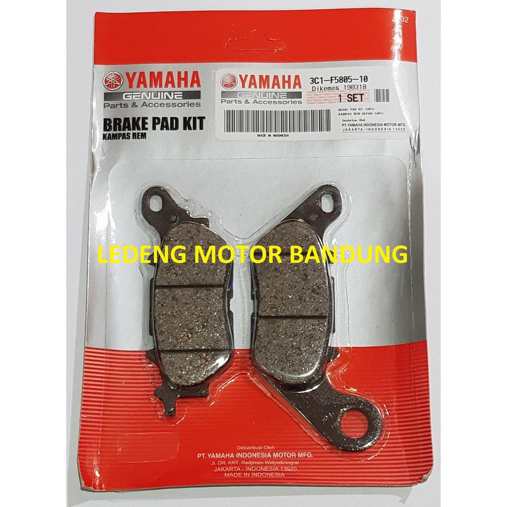 Disc Pad 3C1 Vixion NVL Jupiter MX Mio J Nmax Rear Kampas Rem Original Yamaha