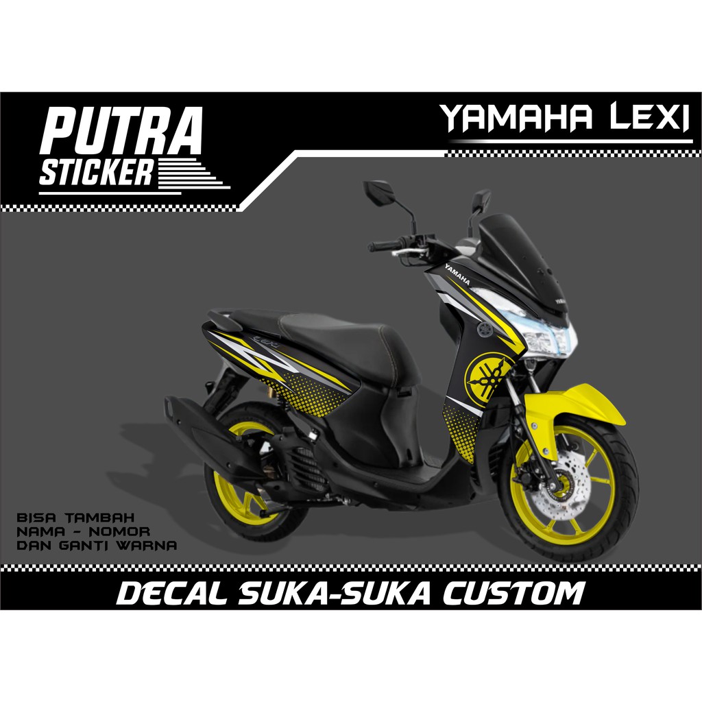 Sticker Decal Yamaha Lexi FULL BODY, sticker lexi