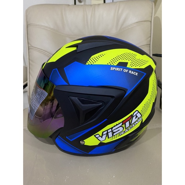 Helm Dewasa GHM Vista Racing Kaca Pelangi SNI Terlaris