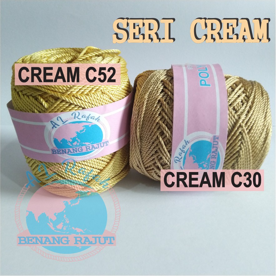 BENANG RAJUT SERI CREM (PILIH WARNA)