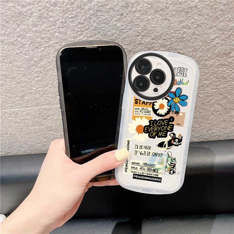 Casing TPU Realme 5 5i 6i C3 C35 C21Y C25Y C21 RealmeC11 2021 C25 C15 C12 C2 Motif Bunga Chrysanthemum