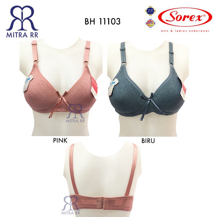 BH Sorex 11103 Bra Tanpa Kawat Cup Kecil Super Soft Basic Polos Cantik Original