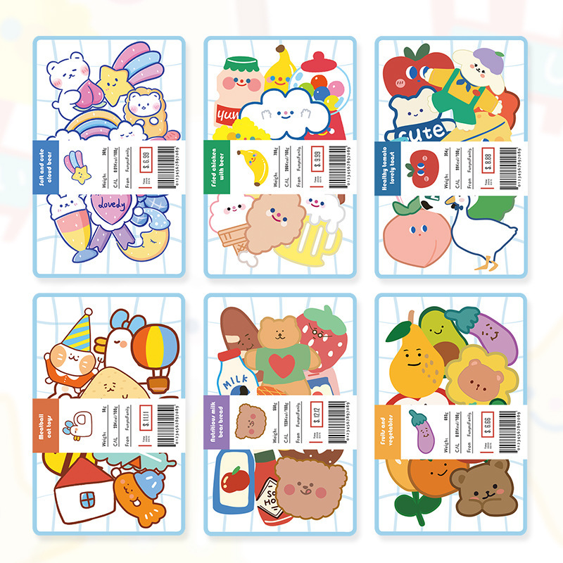 Stiker Motif Kartun Buah Tahan Air Gaya Korea Untuk Diary