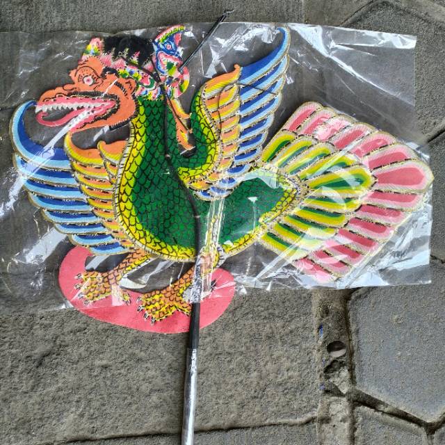 (BISA COD) KERAJINAN WAYANG KULIT BURUNG GARUDA JATAYU TIRTA AMERTA UKURAN JUMBO 65x42 cm PEDALANGAN