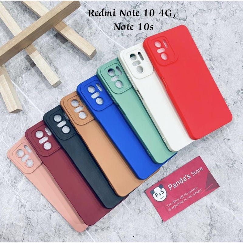 Softcase Pro Camera Redmi Note 10, Note 10s Candy Case Full Color 3D Silikon TPU