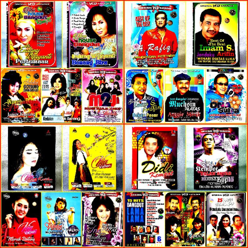 VCD KARAOKE LAGU DANGDUT-KASET ASLI ORIGINAL VIDEOO MUSIK LAGU DANGDUT CLASSIC -DANGDUT REMIX - CAMP