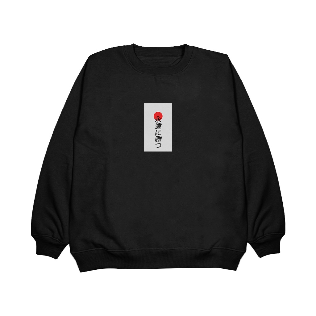 Sweater Crewneck-JAPAN_flag-Pria Wanita Bahan Tebal(UNISEX)