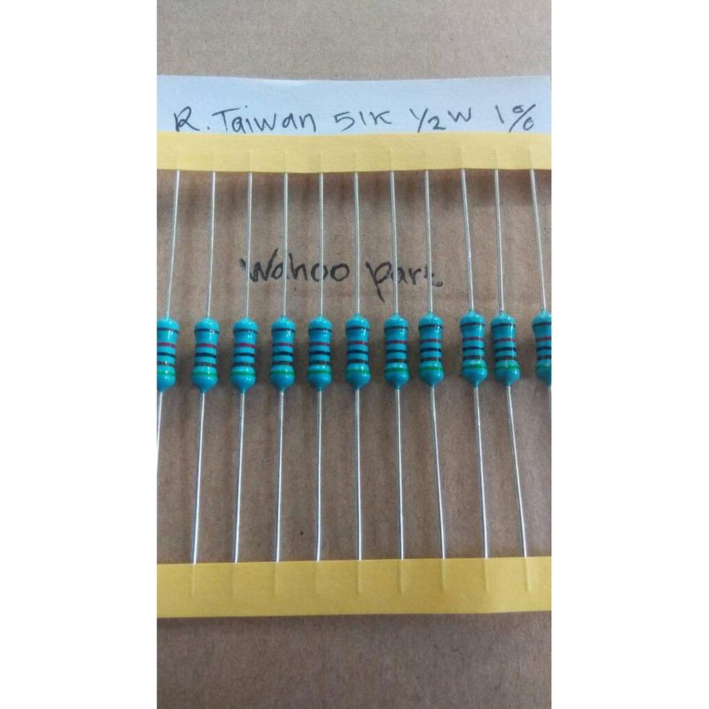 Resistor 51K 1/2 Watt 1% Taiwan Metal Film Wahooo Ayo Order