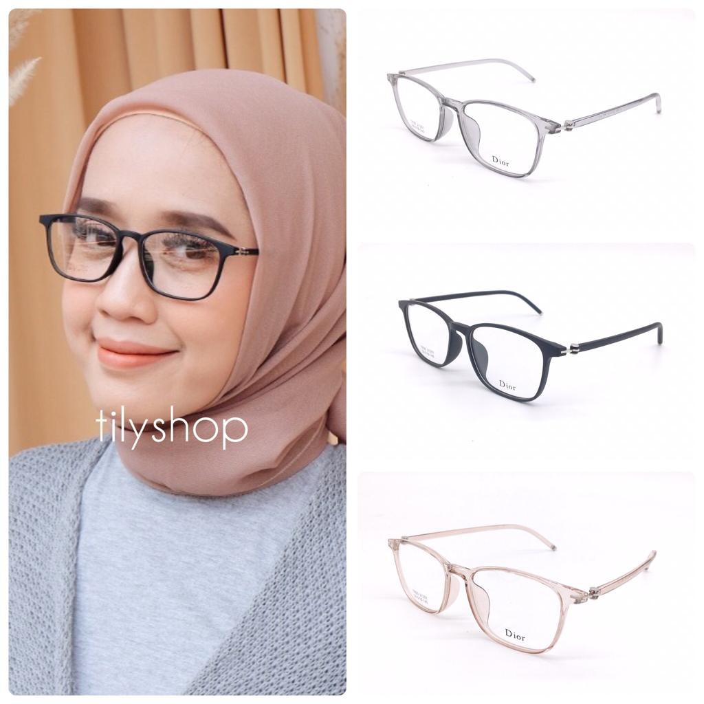 Frame Kacamata Minus Anti Radiasi Lentur Kotak 21351 TERMURAH