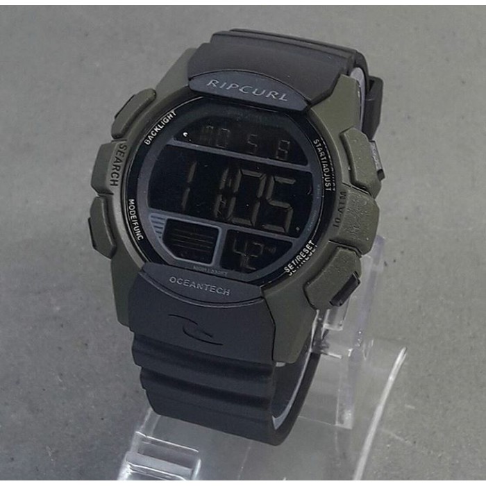 JAM TANGAN PRIA RIPCURL DIGITAL HITAM ARMY WATER PROFF