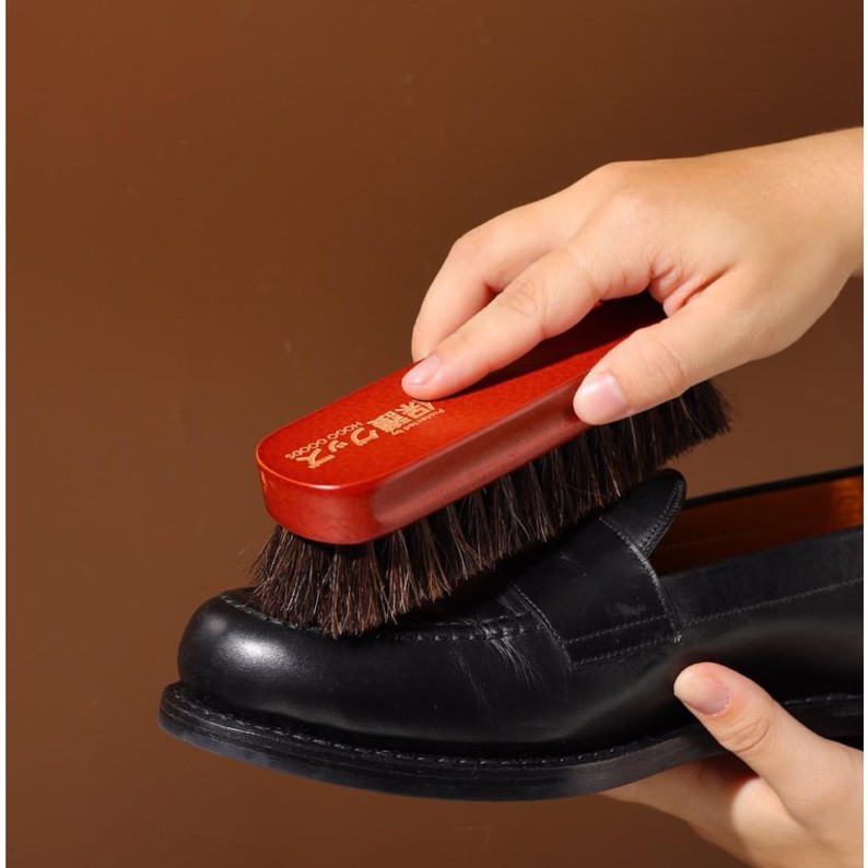 Hogo Horse Hair Brush ; Sikat Bulu Rambut Kuda Sepatu Kulit Halus ( Soft Brush )