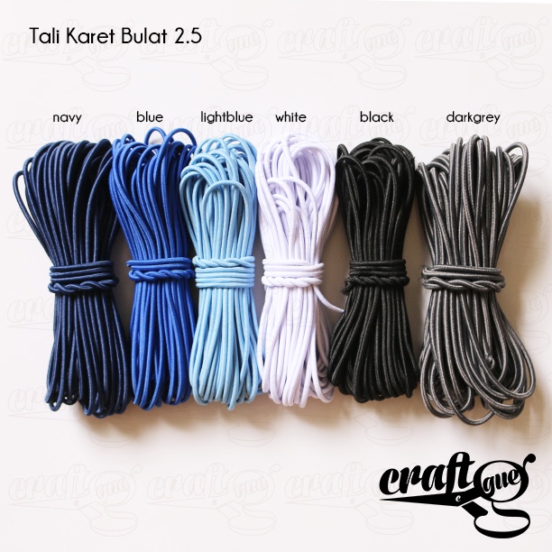 Tali Karet Bulat 2.5mm (Meter-an)