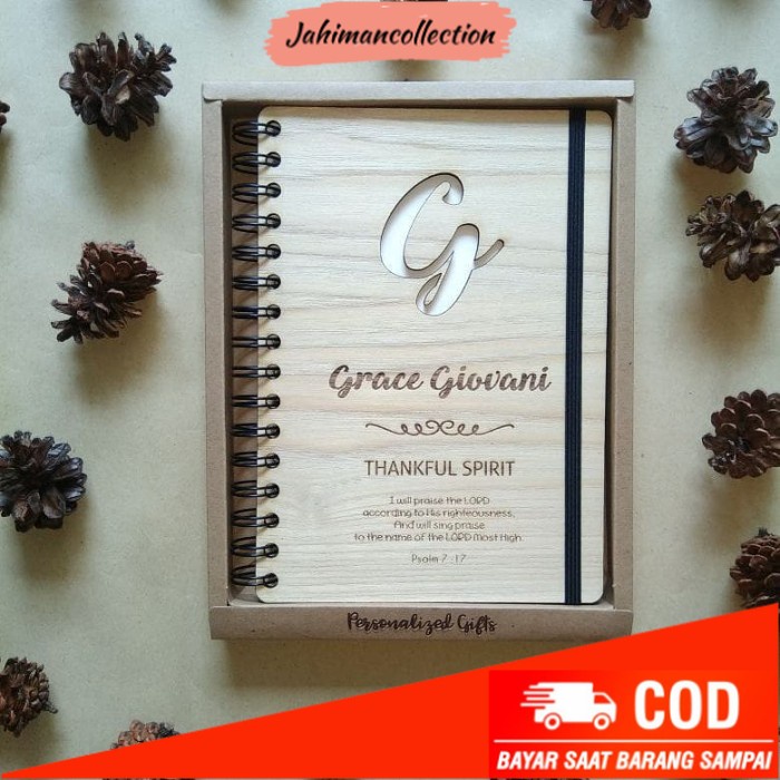 

✨ BISA COD ✨ Wooden Notes A6 (Grace G) | Notebook Kayu Murah A6 | Wooden Notebook