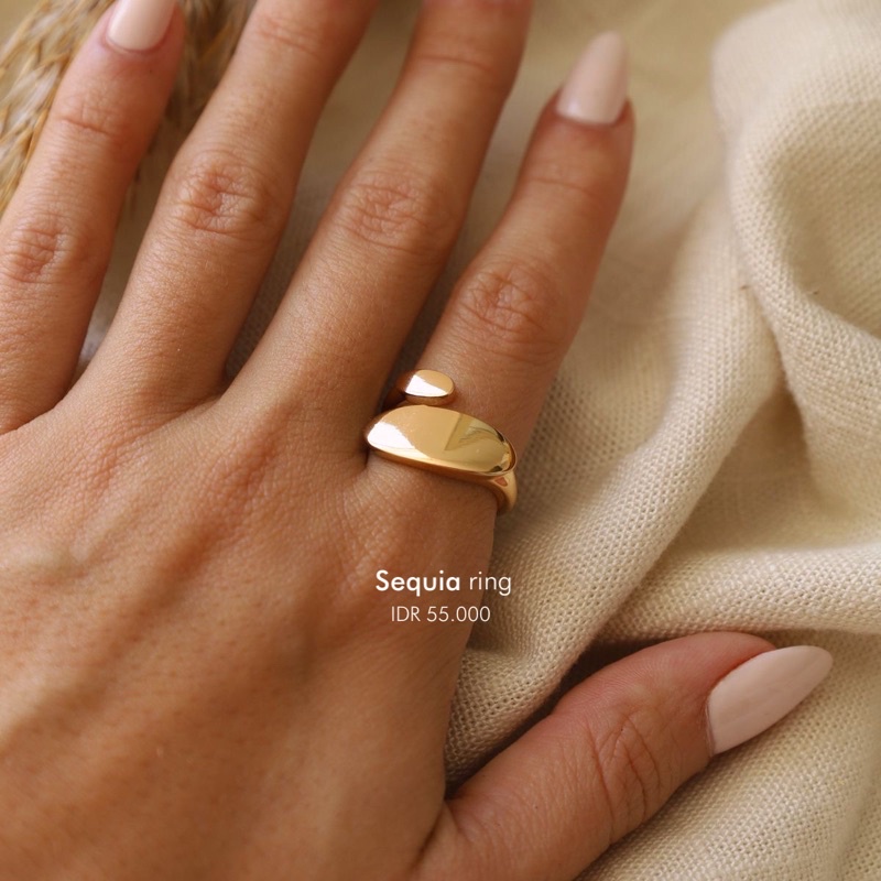 Ark.co - Sequia ring (basic ; marble) cincin statement minimalis simple