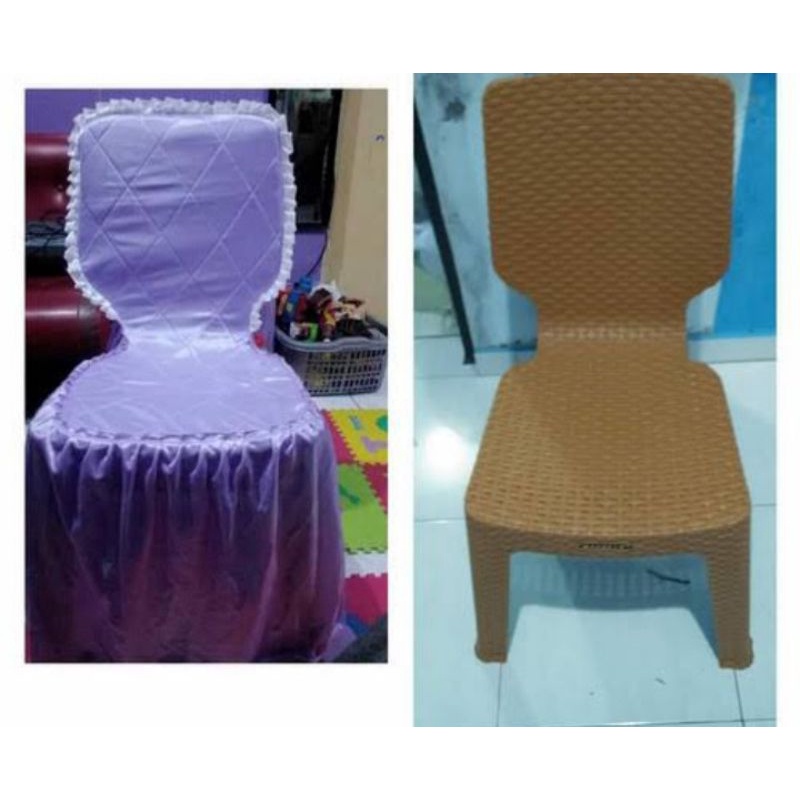 Sarung kursi rotan pakai busa