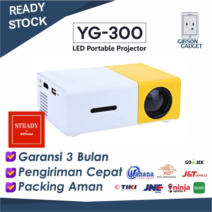 MINI ORIGINAL YG300 LED PORTABLE PROJECTOR 500LM YG300 YG 300 YG 300