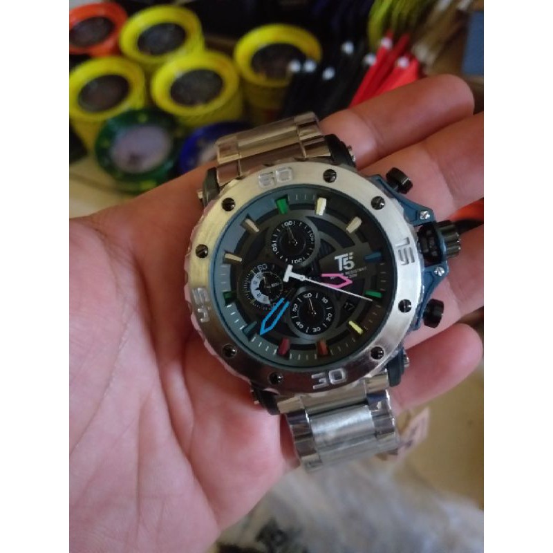 Jam Tangan Pria T5 H 3702 H3702 Original Chronograph BEST SELLER