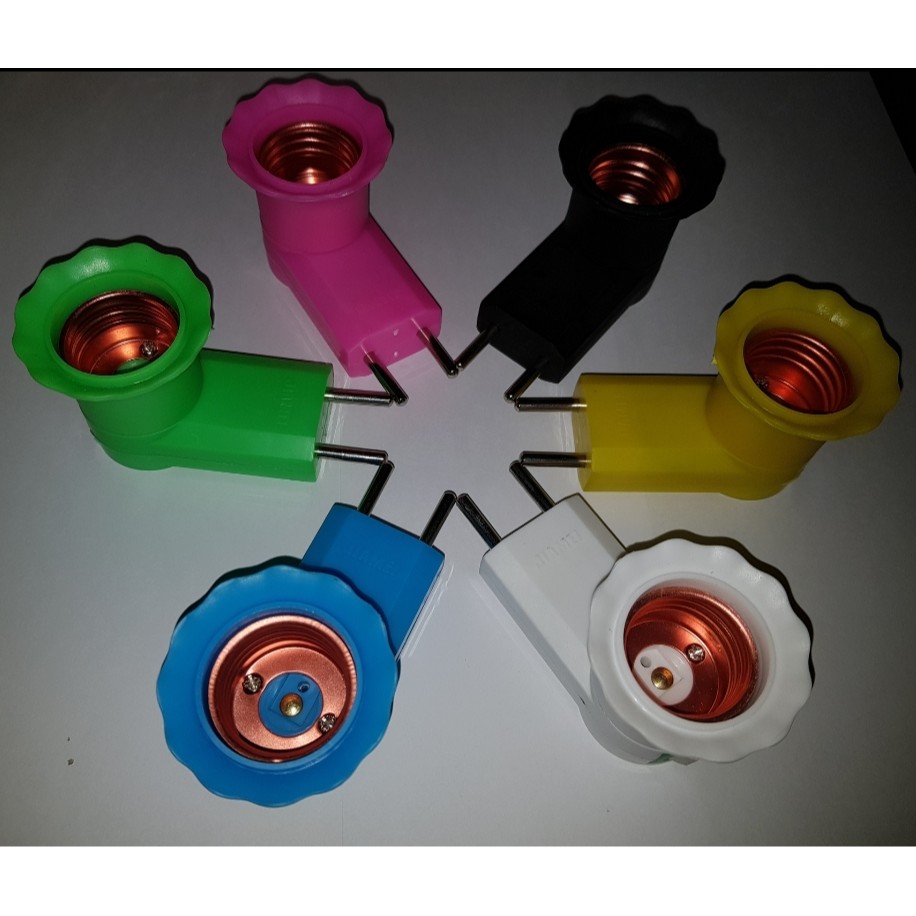 Fitting Colok + Saklar ON OFF / Tempat Lampu / Fitting Lampu Tidur / Colokan plus saklar JIAMEI