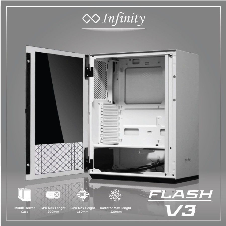 Casing Infinity Flash V3 ATX mATX - Casing Gaming Infinity Flash V3 By Enlight