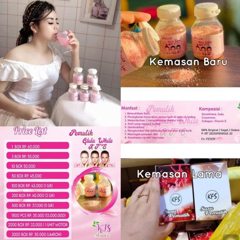 

Glutha White Susu Pemutih BPOM (ORI)