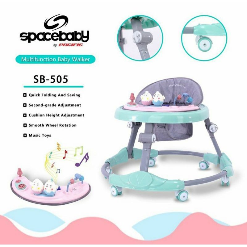 Baby Walker Space Baby Sb 509 Perlengkapan Alat Bantu Jalan Anak Bayi Baby Walker Aktivity Shopee Indonesia