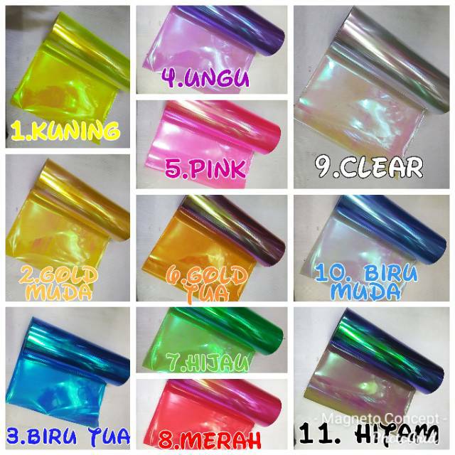 Sticker Pelangi Lampu Rainbow Headlamp Stoplamp Sein