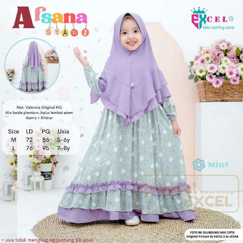 SYARI ANAK AFSANA ORI BY EXCEL
