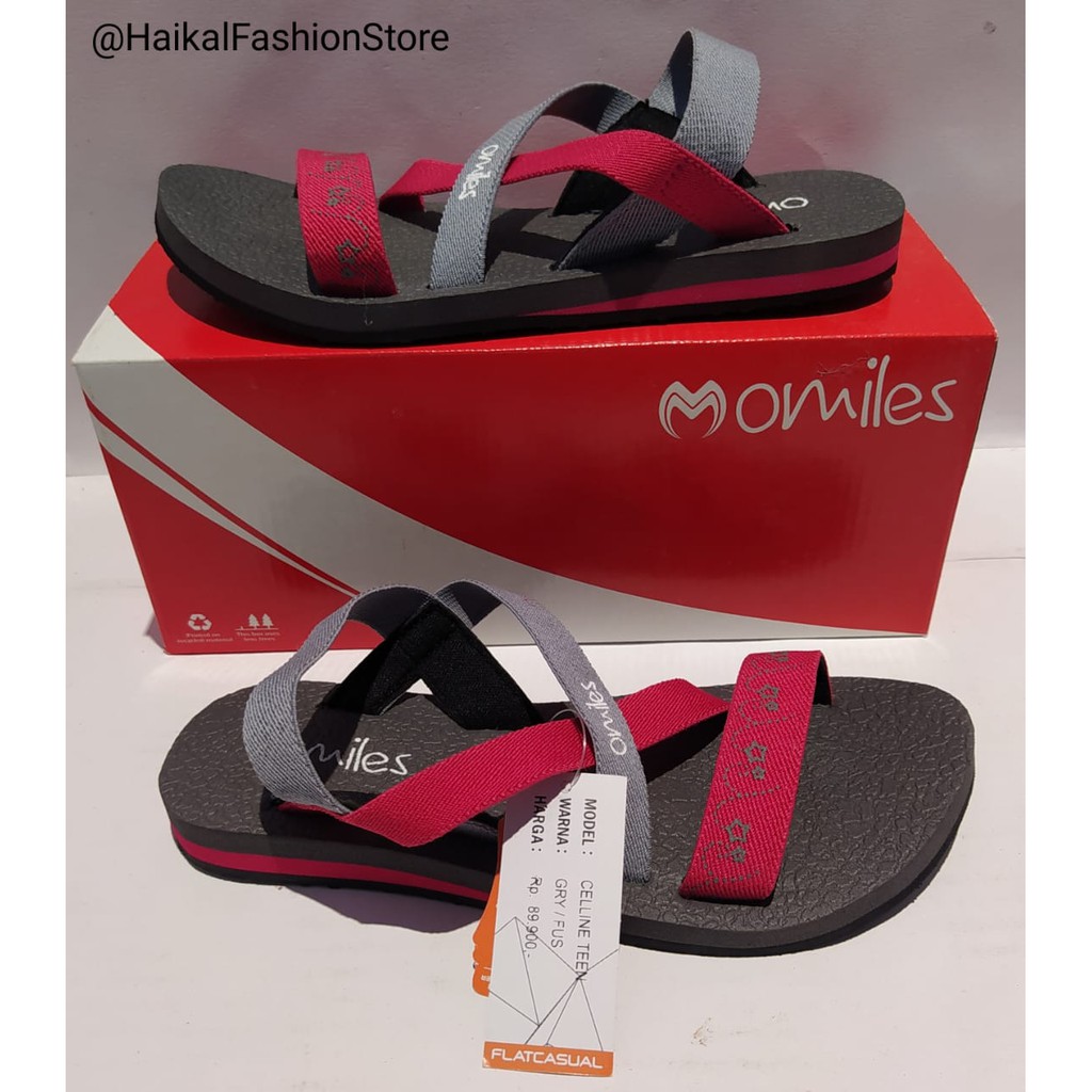 Sandal Omiles Sendal Flat Gunung Cewe Omiles Alicia Teen Sandal Perempuan Sandal Terbaru Haikal FS