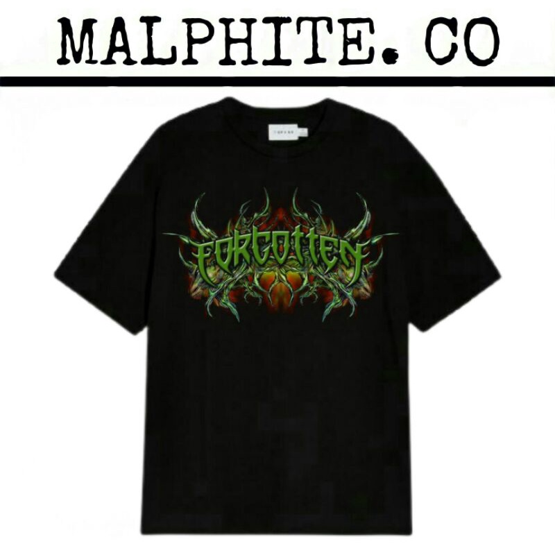 Kaos Baju T-Shirt Forgotten Reverbnation Tee Lagu Band Musik Lokal Merch Heavy Metal Punk Rock And R