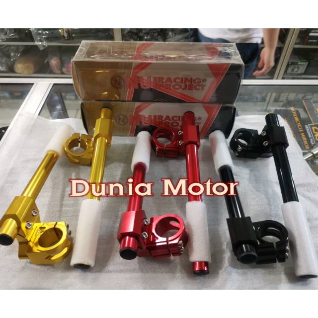 STANG JEPIT NUI W175 VIXION R15 SATRIA FU NINJA 250 CARBU FI DAN Z 250 XSR CB R 150 TIGER SCORPIO ME