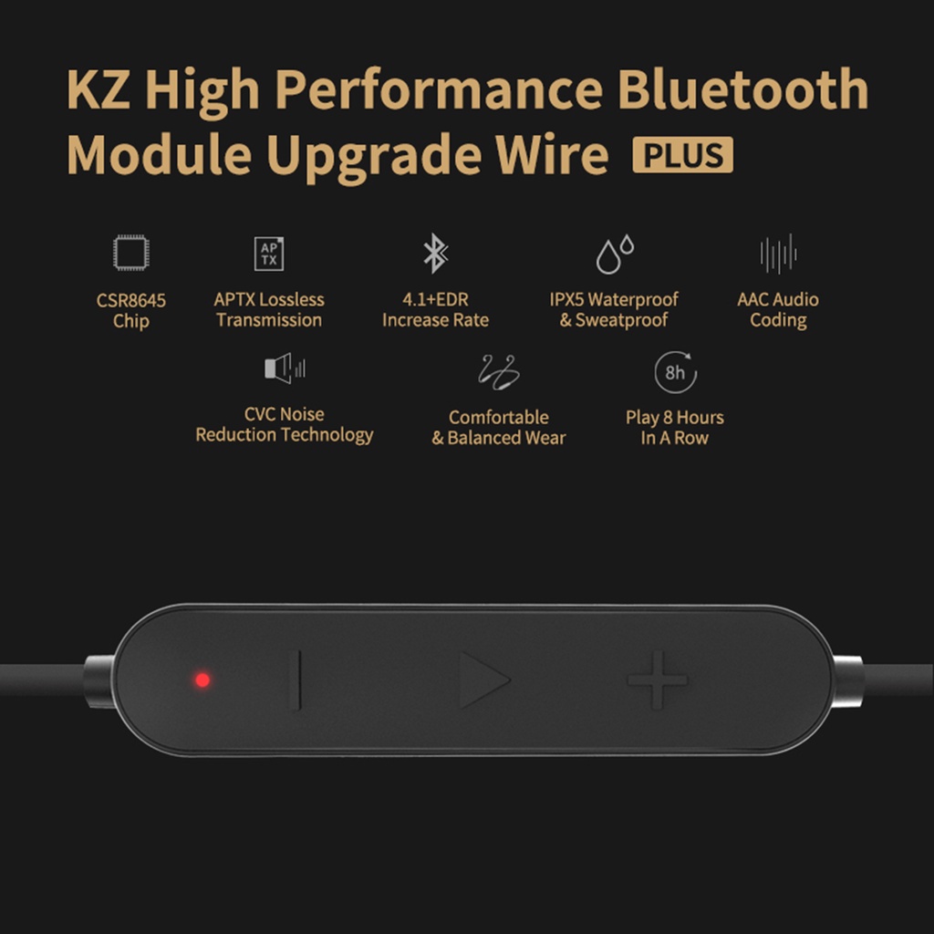 KZ APTX Bluetooth Adapter - Garansi Resmi