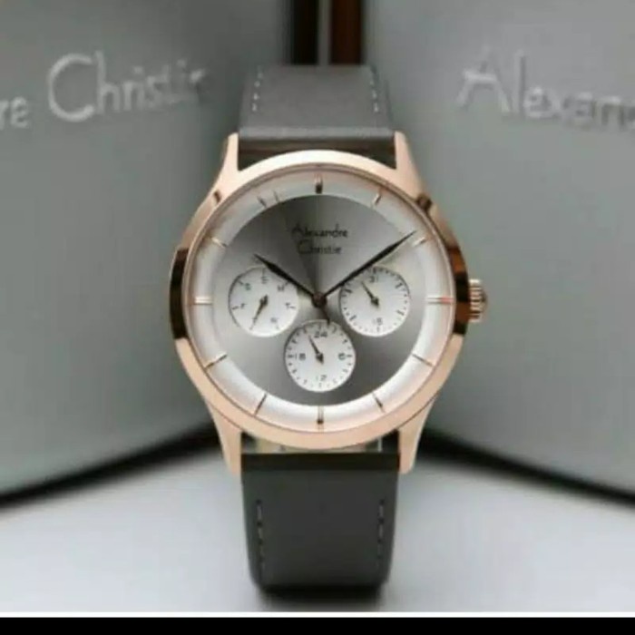 Jam tangan wanita Alexandre Christie AC 2868 AC2868 rosegold silver Garansi