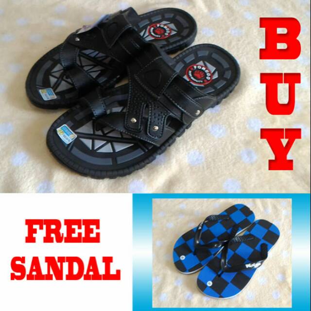 Fanie Shoes - Forego 39-43 Buy 1 get 1 Free / Sandal Laki Dewasa Murah