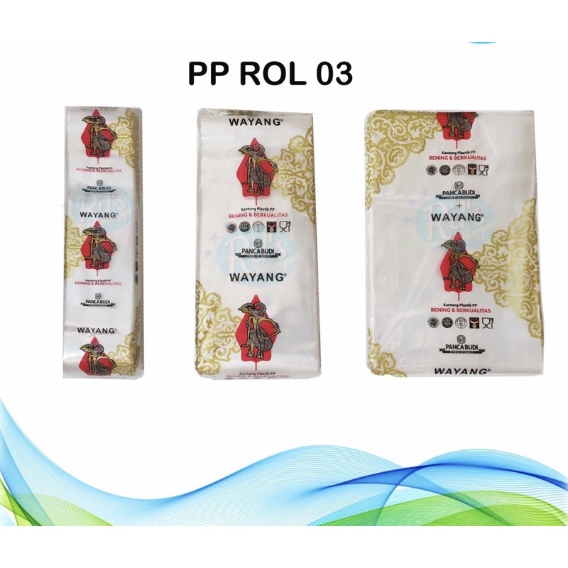 Jual Plastik Pp Roll Bening Panjang Tanpa Pemutus Wayang 4cm 5cm 6cm