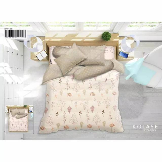 SPREI MY LOVE QUEEN 160X200CM Kolase tinggi 30cm