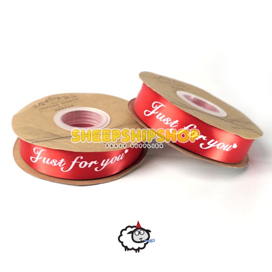 

Termurah PITA BUKET BOUQUET BUNGA JUST FOR YOU CELLOPHANE / RIBBON PITA KADO HIAS SATIN /SATEN