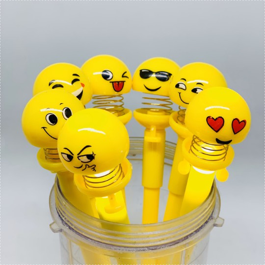 

Pulpen Gel LAMPU PER EMOJI Lucu Murah Meriah Pen Gel