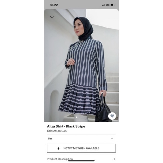 Buttonscarves - Benang Jarum Aliza Shirt New