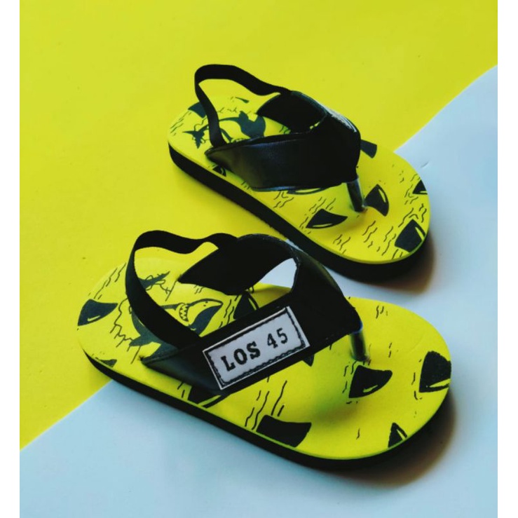 Sandal Jepit Busa Pantai Sepatu Motif LAUK Sandal baby terbaru