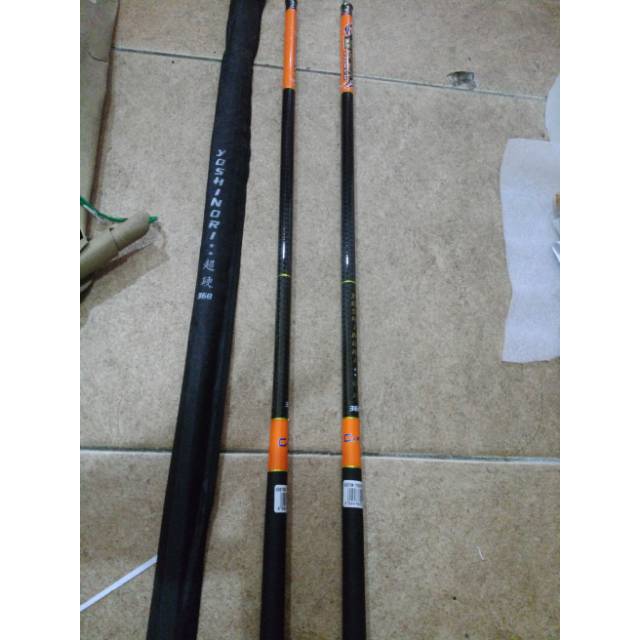 Joran pancing tegek carbon custom yoshinori 360 murah laris semarang